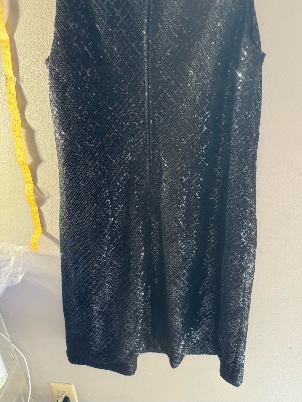 Lauren Ralph Lauren Black Sequin Sleeveless Shift Dress - Picture 8 of 12